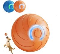 Générique Duraspins Dog Ball,Interactive Automatic Rolling with Lights Alizure Dog Ball,Dogballs That Moves on Its Own (Orange)