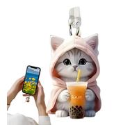 Générique Dust Plug with Cat Charm, Type-C Charging Port Protector, Cute Charger Cover Caps for Phone