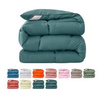 Générique Duvet 4 Seasons, Goose Down & Feather, Reversible, Quilted, Machine Washable, Warm & Cozy Comfort for Double Size, 180 x 220 cm