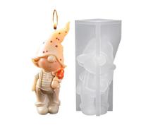 Générique Dwarf Resin Mold Silicone 3D Faceless Doll Crafts Maker Tool