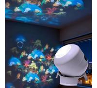 Générique Dynamic Rotating Led Projector Light 3d Ocean, 360° Rotating Wave Night Light Projector, USB Rechargeable, Multi-Angle Projection Base, for Meditation, Bedroom, Home Theater (Ocean)