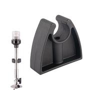 Générique e Clip De Rangement pour Lumière De Pôle | Support Noir pour Tube - Support D'organisation pour Crochet Mur Pont e Quai Kayak Lampe Torche