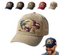 Générique Eagle - United States 250th Anniversary Hat, Adjustable Patriotic Baseball Cap with Bald Eagle,250 Anniversary USA Hat Unisex (4)