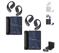 Générique Ear Buds - Headphones Bluetooth with Dual-Fold Design, 2026 New Dual Fold BT Earbuds Open Ear Wireless Bluetooth 6.0, IPX5 Waterproof & Sweatproof Wireless Headphones (2Pcs*Black)