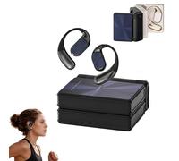 Générique Ear Buds - Headphones Bluetooth with Dual-Fold Design, 2026 New Dual Fold Earbuds, Open Ear Wireless Dual Fold Earbuds, for Running, Working, Studying (Black)