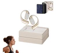 Générique Ear Buds - Headphones Bluetooth with Dual-Fold Design, 2026 New Dual Fold Earbuds, Open Ear Wireless Dual Fold Earbuds, for Running, Working, Studying (White)