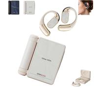 Générique Ear Buds - Headphones Bluetooth with Dual-Fold Design, Noise Isolation, 2026 New Dual Fold BT Earbuds Open Ear Wireless Bluetooth 6.0, IPX5 Waterproof for Gym/Running/Workout (White)