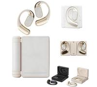 Générique Ear Buds - Headphones Bluetooth with Dual-Fold Design with Dual-Fold Design, IPX5 Waterproof & Sweatproof Wireless Headphones, Open Ear Wireless Bluetooth 6.0,for Gym/Running (White)