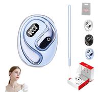 Générique Earbuds Translation, 2026 New AI Translation Open Ear Earbuds, Bluetooth 5.4 Noise Cancelling Headphones, 144 Languages for Travelers and Business (Blue)