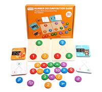 Générique Early Childhood Math Learning Toy - Number Decomposition Game | Wooden Addition & Subtraction Cognitive Toy for, Preschool Kids, Classroom & Homeschool