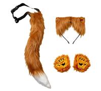 Générique Ears and Tail Set, Kit Oreilles Queue, Accessoires Cosplay Loup