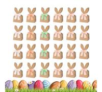 Générique Easter Bags for Kids - 24PCS Bunny Ears | Cute Bunny Ears Spring Party Favor Bags, Reusable Easter Treat Goodie Bag for Kids Birthday, Holiday Party, Cookie, Chocolate, Cake & Toy