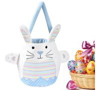Générique Easter Bags with Handles | Bunny Tote Treat Reusable Bags - Spring Rabbit Egg Hunts Party Supplies, Candy Container for Boys Girls Party