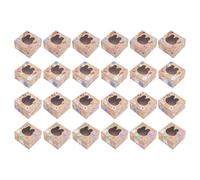 Générique Easter Boxes | 24 Pieces Clear Bunny Head Window Case | Easter Containers | Cake Cookie Treat Snack Toy Craft DIY Project Wedding Holiday Festival