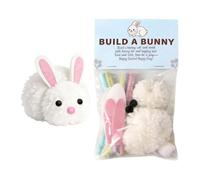 Générique Easter Bunny Craft - 3.15x2.36x3.94 inches Easy DIY Rabbit Cute Plush | Easy Easter Bunny Crafts Set for Party Favors Classroom Rewards Boys Girls School Nursery Kids