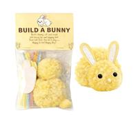 Générique Easter Bunny Craft - Easy DIY Rabbit Plush, Build a Bunny Easter Kit with Decorations, Fun Party Favors, Classroom Reward Activity, Spring Holiday Arts and Crafts Supplies for Children