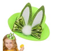 Générique Easter Bunny Hat Clip - 13.5x9cm Bunny Ears Headband | Decorative Hairpin Costume Prop Lightweight Build | Cute Brushed Finish Secure Grip | Kids Party Holiday Festival Dress Up