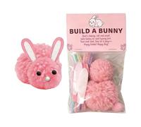 Générique Easter Bunny Set - Plush, DIY Kiț for kiďs Students Friends | Creative Handmade Art Activity Kit for Holiday Party Classroom Fun Gift Idea Colorful Bunny Decoration Craft Supplies