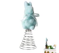 Générique Easter Bunny Tree Topper - Festival Moss Rabbit Spring Ornament | Centerpiece Bunny Topper,Home Farmhouse Porch Mantel Cabinet Centerpiece Party Gathering Basket Celebration