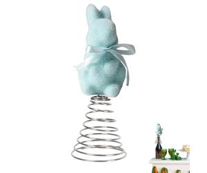 Générique Easter Bunny Tree Topper - Festival Moss Rabbit Spring Ornament | Centerpiece Bunny Topper,Home Farmhouse Porch Mantel Cabinet Centerpiece Party Gathering Basket Celebration