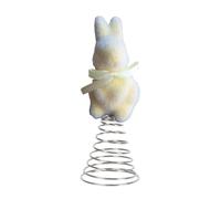 Générique Easter Bunny Tree Topper | Festival Moss Rabbit Spring Ornament,Spring Bunny Topper - for Home Farmhouse Party Mantel Cabinet Porch Basket 3.03x3.03x7.68 InchesGathering Celebration