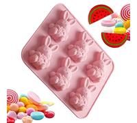 Générique Easter Chocolate Molds | 6-Cavity Easy Release Baking Supplies,Cute Bunny Silicone Mold | For Cupcake Clay Crafts Fondant Candy Sugar Muffin Birthday Party Family Friends Men Women