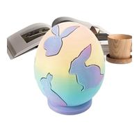 Générique Easter Egg 3D Printed, Fidget Puzzle Toy, 4.02-inch Transforming Rabbit Blocks, Interactive Building Ornament, Modern High-Tech Style, Holiday Decor for Desk and Home