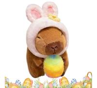 Générique Easter Egg Capybara Plush Toy, Capybara Plush Holding Easter Egg | Soft Stuffed Animal Toy for Birthday, Festival and Special Occasions Gift
