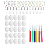 Générique Easter Egg Craft Kit | Kids DIY Egg Painting & Coloring Set, Safe Decorative Drawing Kit for Family Activities, Easter Party & Birthday Fun