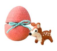 Générique Easter Egg Hunt Set - Fuzzy Creature Stuffed Doll | Colorful Felt Toy for Boys Girls, Spring Home Ornament, Soft Keepsake for Sofa Couch, Adorable Animal Character for Nursery Office Desk