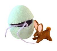 Générique Easter Egg Hunt Set - Fuzzy Creature Stuffed Doll | Colorful Felt Toy for Boys Girls, Spring Home Ornament, Soft Keepsake for Sofa Couch, Adorable Animal Character for Nursery Office Desk