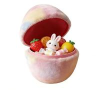 Générique Easter Eggs Velvet, Empty 8.3 inch Party Favor, Plush Easter Egg for Basket Stuffers Hunt Supplies, Holiday Decoration Fabric Material Perfect Spring Festival, Egg Hunts, and Fun