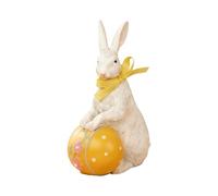 Générique Easter Figurines - 5.7 inch Bunny Resin Decor | Cute Spring Holiday Party Tabletop Ornament | Home Living Room Bedroom Desk Shelf Office Garden Porch