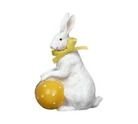 Générique Easter Figurines | Cute Spring Resin Party Supplies | Easter Egg Rabbit Decor Small Figurines | for Home Living Room Bedroom Table Desk Shelf Office Farmhouse Outdoor Porch Garden