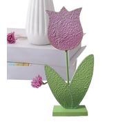 Générique Easter Flower Decorations - Colorful Wooden Table Signs, Spring-Themed Festive Decor for Desks, Bedrooms, Windowsills, Bookshelves, DIY Craft Displays, Seasonal Celebration, Home Decoration