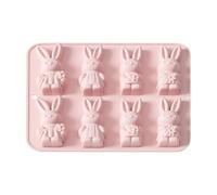 Générique Easter Molds - 22.7x19.8cm Heat Resistant Easy Release Silicone Bunny Mould | 3D Easter Bunny Chocolate Candy Cake Ice Soap Candle Cookie Resin Craft Tray for Party Baking