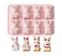 Générique Easter Molds - Easy Release Heat Resistant Silicone for Holiday Baking | Bunny Shaped Moulds with Flexible Non-Stick Design Cake Ice Soap Candle Cookie Dessert Candy Craft Party Fun