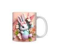 Générique Easter Mug - Ceramic 9.5cm 350ml, Ceramic Coffee Cup, Leakproof Bunny Design | Cute Funny Style, Durable Finish, Spring Drinkware, Bunny Water Cup For Home Use, Kitchen Table, Office Desk