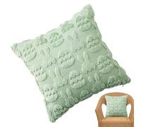 Générique Easter Pillow Covers, 45x45cm Rabbit Egg Pattern Throw Pillowcase, Soft Decorative Cushion Covers for Couch Sofa Home Living Room Bedroom, Holiday Farmhouse Indoor Accent Decor