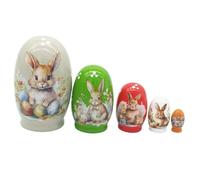 Générique Easter Russian Nesting - Dolls Nested Easter Bunny Home Decor