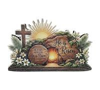 Générique Easter Table Decorations | Empty Tomb Photo Props,Standing Desk Display Decorations | for Church Stage Home Living Room Bedroom Office Cabinet Shelf Desk