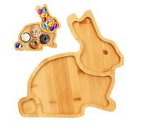 Générique Easter Tray - Wooden Funny Serveware,Easter Serving Plates Wood Tray | for Food Candy Cookie Cake Fruit Snack Spring Party Holiday Table Decor Brunch Dinner