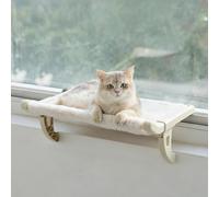 Générique Easy Install Cat Bed, Hold Up to 30lbs for Windowsill Bedside Hanging Hammock, Indoor Cozy Luxury No Drilling Adjustment Pet Rack with Support