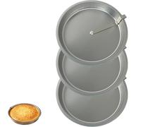 Générique Easy Release Cake Pan, Cake Pan with Lever, Cake Pan with Release Lever, Oven Safe Mold, Baking Tools Pans Round (3pcs)