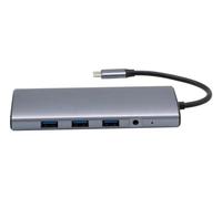 Générique ECF-310772 station d'accueil Avec fil USB 3.2 Gen 1 (3.1 Gen 1) Type-C Gris