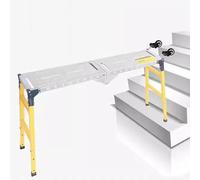Générique Échafaudage réglable avec Roues et Pieds, passerelles de 160 cm pour Chantier, Plateforme Portable pour la Taille des Haies et Les travaux de Construction.