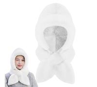 Générique Écharpe à Capuche pour Femme Hiver, Chapeau à Capuche | Écharpe à Capuche 2 en 1, Chapeau Chaud épais, Coupe-Vent - Sherpa Hood Écharpe d'hiver en Peluche Douce pour Femme par Temps Froid