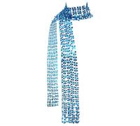 Générique Écharpe à Sequins pour Femme Foulard Polyvalent 2-en-1 Peut Servir de Ceinture Idéal pour Soirée et Mariage Bleu Ciel Taille unique