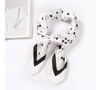 Générique Écharpe Cachemire Femme - Echarpe Capuche Femme 70x70cm Foulards Foulards Foulard Femmes Foulard Ruban Polka Cou Point Foulard (White 70X70cm)