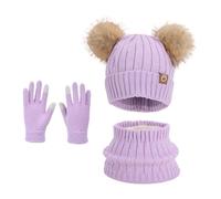 Générique Echarpe Cachemire Femme Élégant Léopard Tube Norwegian Ensemble Bonnet Gant Echarpes Homme Écharpe De Noël Accessoires Hiver Polaire Foulard Chaud Utile Round Neck